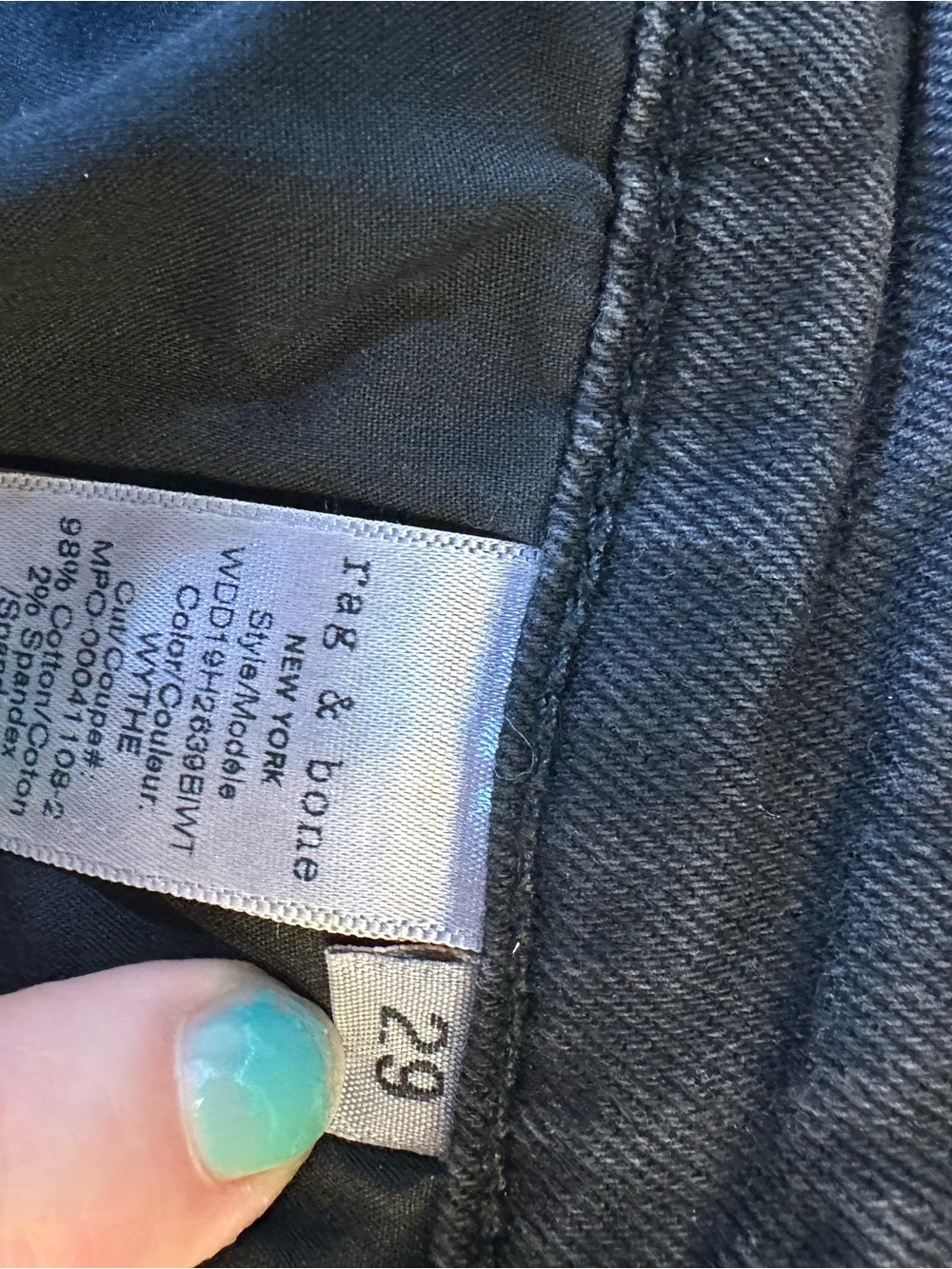 rag & bone Nina high rise ankle skinny jeans- 29 - Picture 6 of 8